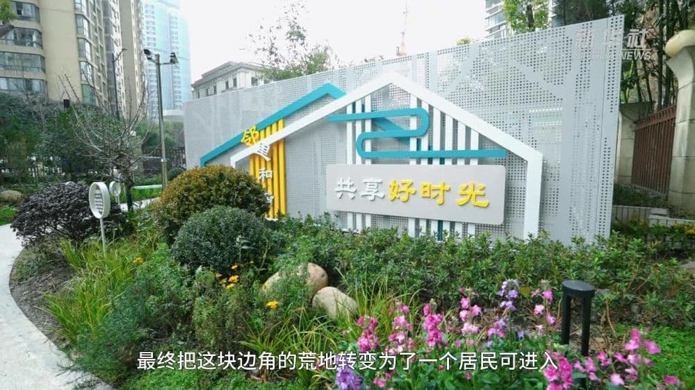 上海静安：居民小区“边角荒地”变身“共享绿境”