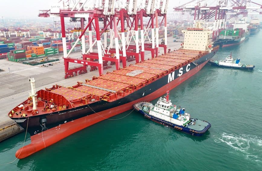 青岛港开通2026年首条外贸新航线